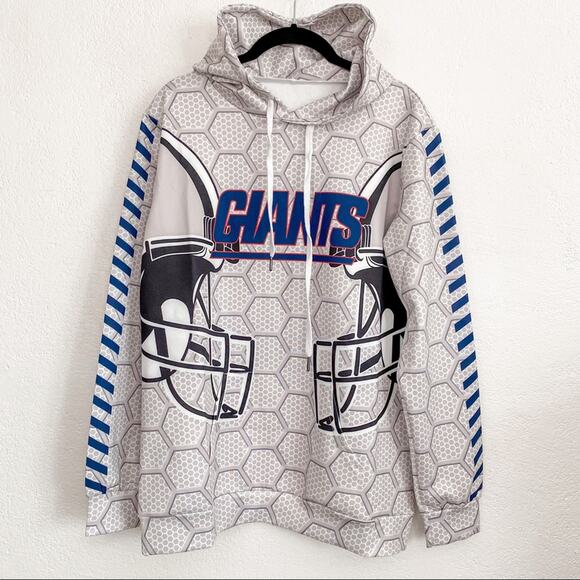 New York Giants Graphic Pullover Hoodie Size S/M - Picture 1 of 7